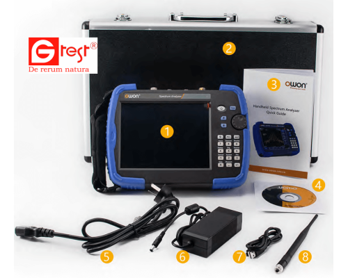 HSA1000 TG, аналізатор спектру портативний, OWON
