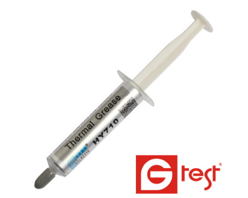 Термопаста HY710 Halnziye, срібляста, 2гр. шприц