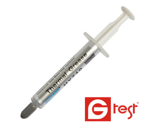 Термопаста HY710 Halnziye, серебристая, 5гр. шприц