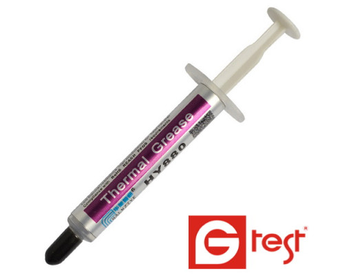 Термопаста nano HY880 Halnziye, сіра, 2гр. шприц