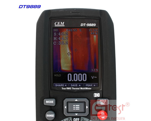 DT9889 мультиметр с функцией тепловизора,  от -20ºC до 260ºC