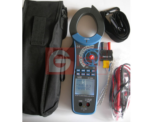 DT3352, 1500A DC/AC, токоизмерительные клещи, с функциями ваттметра и мультиметра