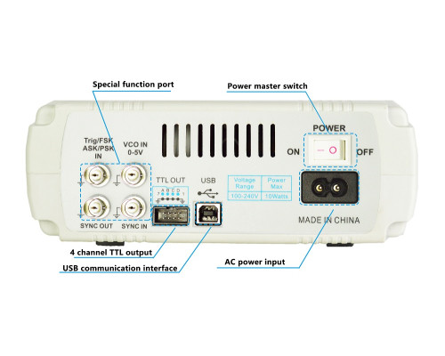 FY6600-60M генератор сигналов произвольной формы 60 МГц, 2 канала