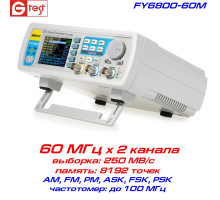 FY6800-60M генератор сигналів довільної форми 60 МГц, 2 канал
