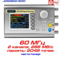 JDS2900-60M генератор произвольных форм сигналов 60 МГц, 2 канала