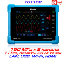 TO1152 Micsig  планшетный осциллограф,  150 МГц, 2 канала