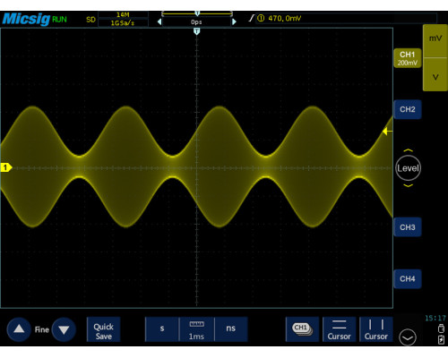 TO1102 Micsig  планшетный осциллограф,  100 МГц, 2 канала