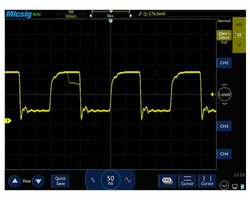 STO1104C Micsig  планшетный осциллограф,  100 МГц, 4 канала
