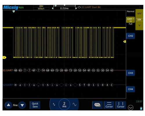 TO1152 Micsig  планшетный осциллограф,  150 МГц, 2 канала