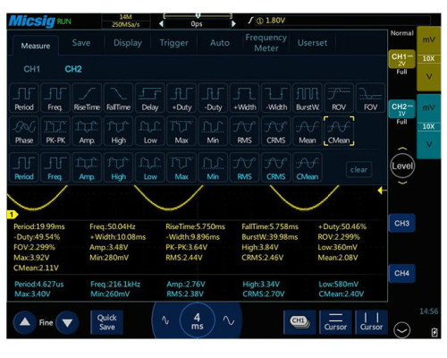 STO1102C Micsig планшетний осцилограф, 100 МГц, 2 канали