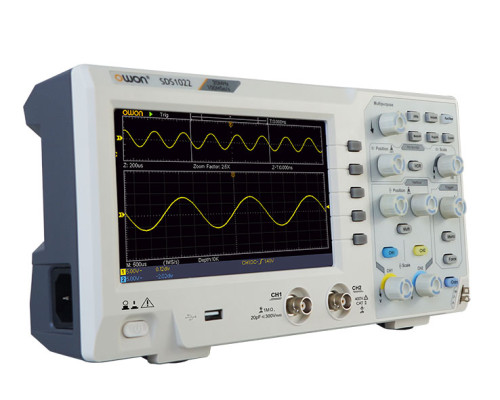 SDS1102 Осциллограф, 100 МГц, 2 канала