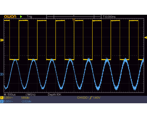 SDS1102 Осцилограф 100 МГц 2 канали