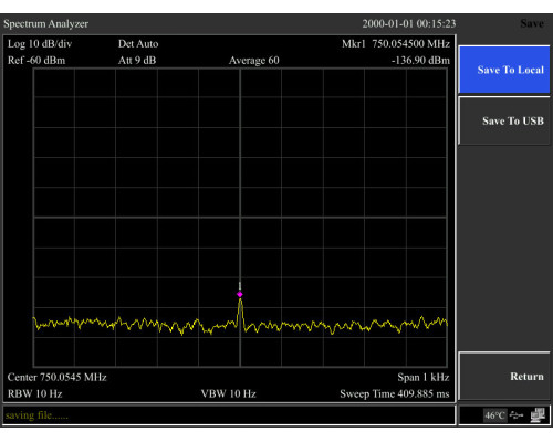 XSA1015TG анализатор спектра, от 9 кГц до 1,5 ГГц