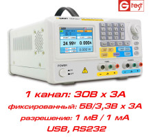 ODP3031 блок живлення OWON, 105Вт, 30В/3А та 5В/3А