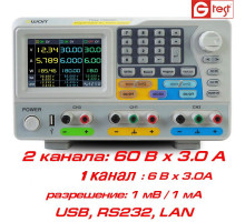 ODP6033 блок питания OWON, 378Вт, 3 канала: 60В/3А и 6В/3А