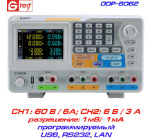 ODP6062 блок живлення OWON, 2 канали: 60В/3А та 6В/3А