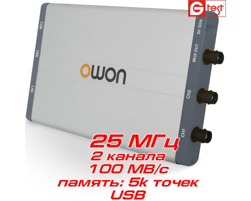 VDS1022 USB-осциллограф 25 МГц 2 канала
