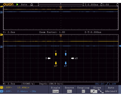 xDS3202A осциллограф 14 бит 2х200МГц 40М точек
