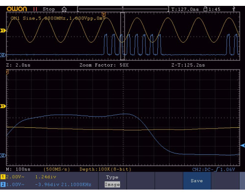 xDS3202A осциллограф 14 бит 2х200МГц 40М точек