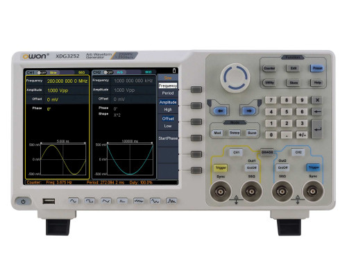 XDG3252 генератор сигналів довільної форми 250 МГц, 2 канали