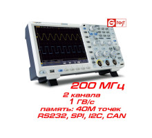 xDS3202E осцилограф, 2х200МГц, 40М пікселів