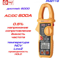 PM2118, 600A AC/DC, токоизмерительные клещи, с функцией мультиметра