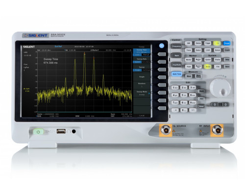 SSA3021X анализатор спектра, от 9 кГц до 2,1 ГГц