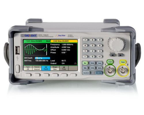 SDG1062x Генератор произвольных форм сигналов 60 МГц, 2 канала