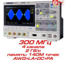 SDS2304X осциллограф 300 МГц 2ГВ/с 4 канала