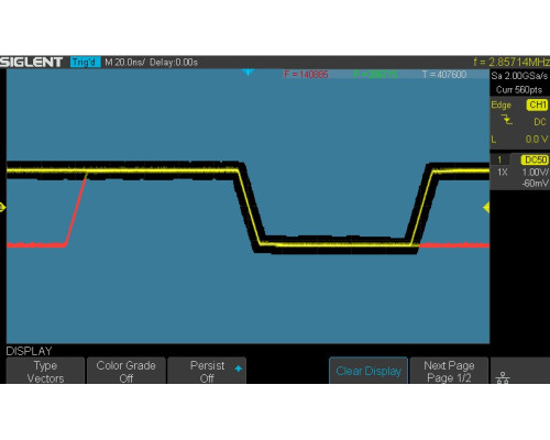 SDS2352X-E осцилограф 350 МГц 2ГВ/с 2 канали