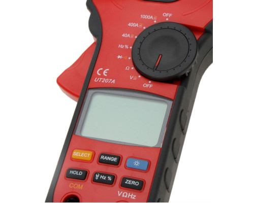 UT207A, 1000A AC/DC, токоизмерительные клещи, с функцией мультиметра DCV/A, ACV/A