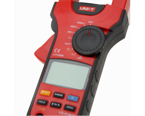 UT208A, 1000A AC/DC, струмовимірювальні кліщі, з функцією мультиметра DCV/A, ACV/A