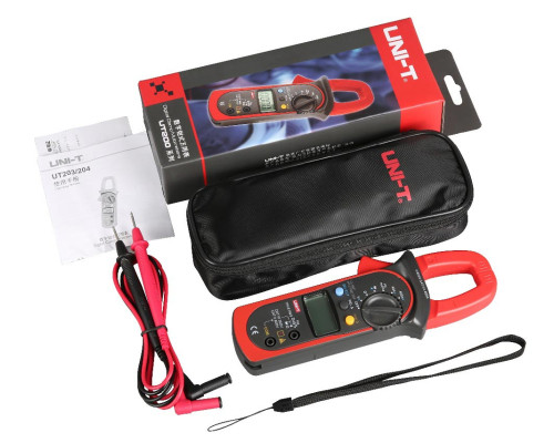 UT203, 400A AC/DC, токоизмерительные клещи UNI-T, с функцией мультиметра