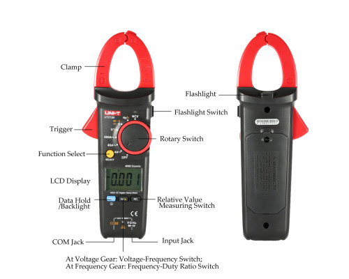 UT213A, 400A AC, струмовимірювальні кліщі
