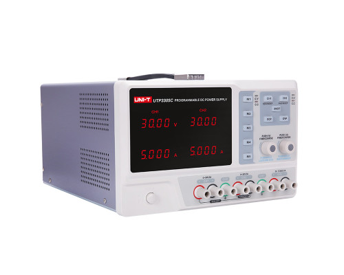 UTP3305C програмований блок живлення Uni-Trend, 3 канали - 2х(0-30В/5А), 1х(5В/3А)