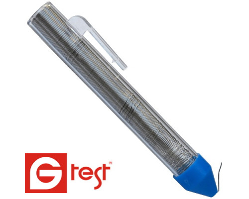 Припой Jufeng ПОС-63 (Sn63/Pb37),  диам.-0,8мм, 16гр. в колбе