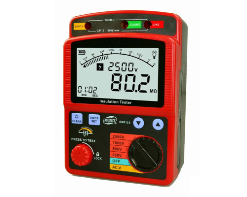 GM3123 мегаомметр, измеритель сопротивления изоляции