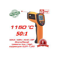 GM1150A пірометр від -30ºC до 1150ºC, оптична роздільна здатність 50:1