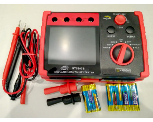 GT5307B мегаомметр, тестер сопротивления изоляции
