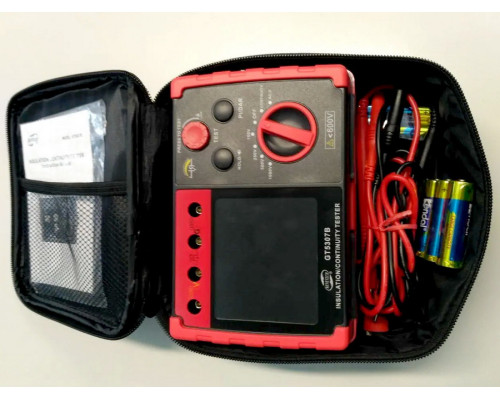 GT5307B мегаомметр, тестер сопротивления изоляции