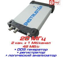 ISDS205X віртуальний осцилограф, 20 МГц, 2 канали