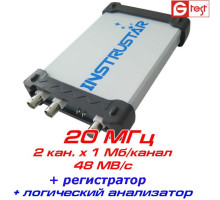 ISDS205C виртуальный осциллограф, 20 МГц, 2 канала