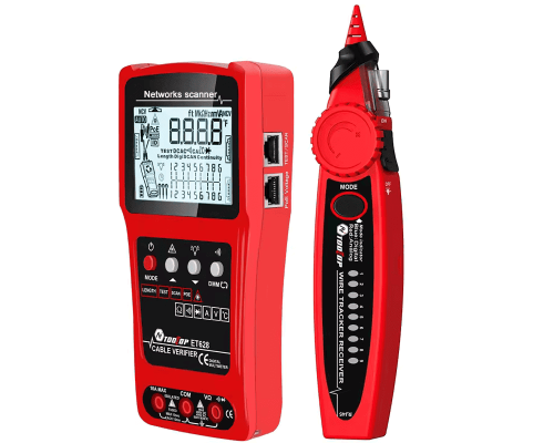ET628 Тестер-трекер для кабеля с ЖК-дисплеем и VFL