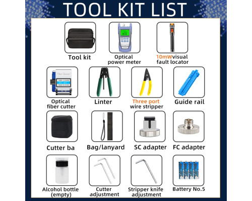 FTTH-K1 Набір інструментів для мережі FTTH