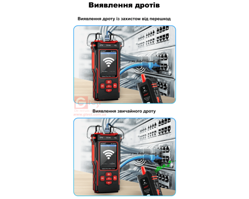 NOYAFA NF-859GT Тестер кабелей Ethernet и оптоволокна с уникальным приемником