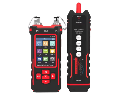 NOYAFA NF-859GT Тестер кабелів Ethernet та оптоволокна з унікальним приймачем
