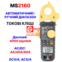 MS2160 Токоизмерительные клещи DCV/A, ACV/A