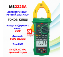 MS2225A Токовые клещи DCV/A, ACV/A, пусковой ток