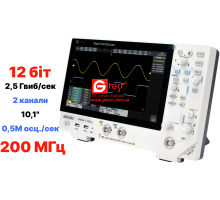 ADS3202A багатофункціональний цифровий осцилограф 12 біт, 2х200 МГц