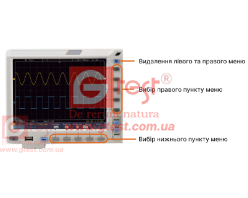 xDS2102A осцилограф 12 біт 2х100МГц 20М пікселів